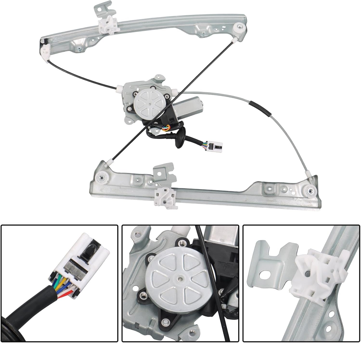 Silscvtt Power Window Regulator with Motor Front Left Driver Side Replacement for Nissan Altima 2002-2006 741-906