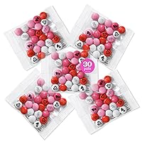 Vista 11 de M&M'S Bolsa de regalo de chocolate para el día de San Valentín, 2 libras, rojo, rosa, blanco, M&M'S con mensajes, dulces de San Valentín a granel