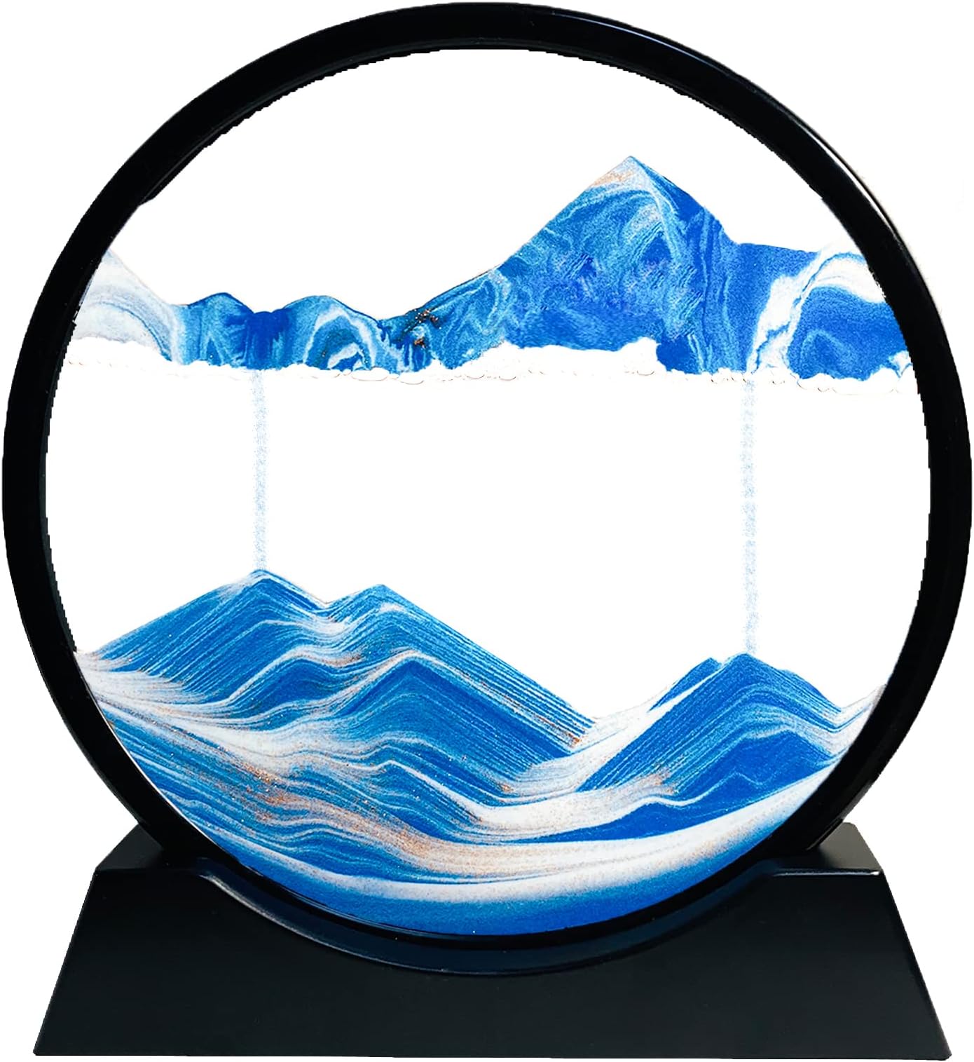 Fließende Sandmalerei 7 Zoll | Dynamisches Sandbild | Entspannende Desktop Deko