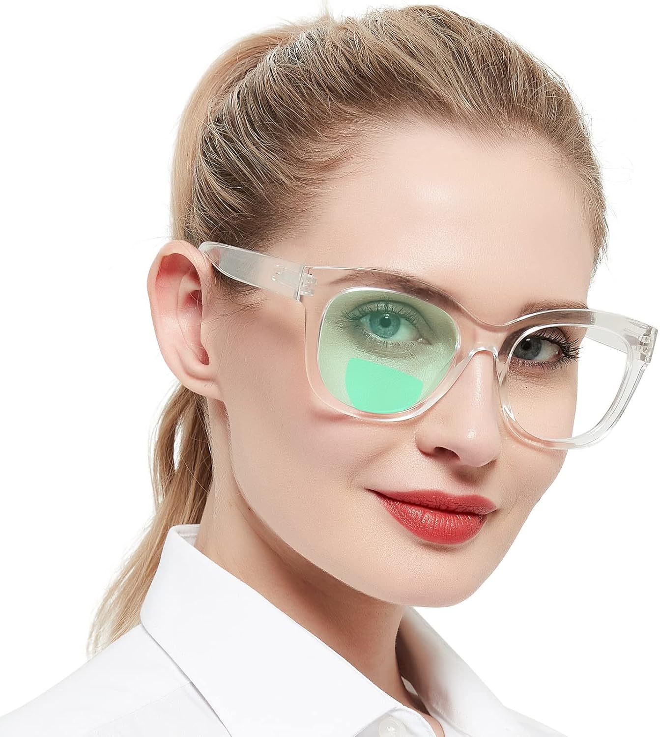 AEZUNI Oversized Bifocal Reading Glasses Women Big Frame Blue Light Readers 1.0 1.25 1.5 1.75 2.0 2.25 2.5 2.75 3.0 3.5