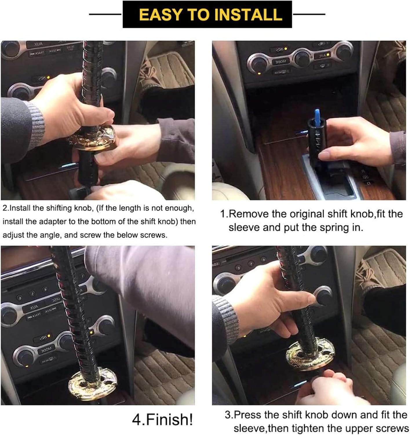 Car Samurai Sword Automatic Shift Knob Universal fit for Lock/Button Transmission Cool Katana Gear Shifter Metal Weighted Black&Red