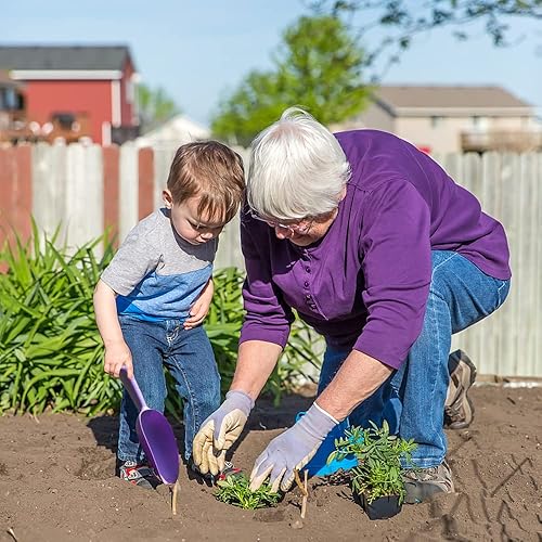 Miniatura 5 de Pala de jardín de plástico, herramienta de paleta de mano, antideslizante, cuchara de tierra para macetas, trasplante, excavación, deshierbe,