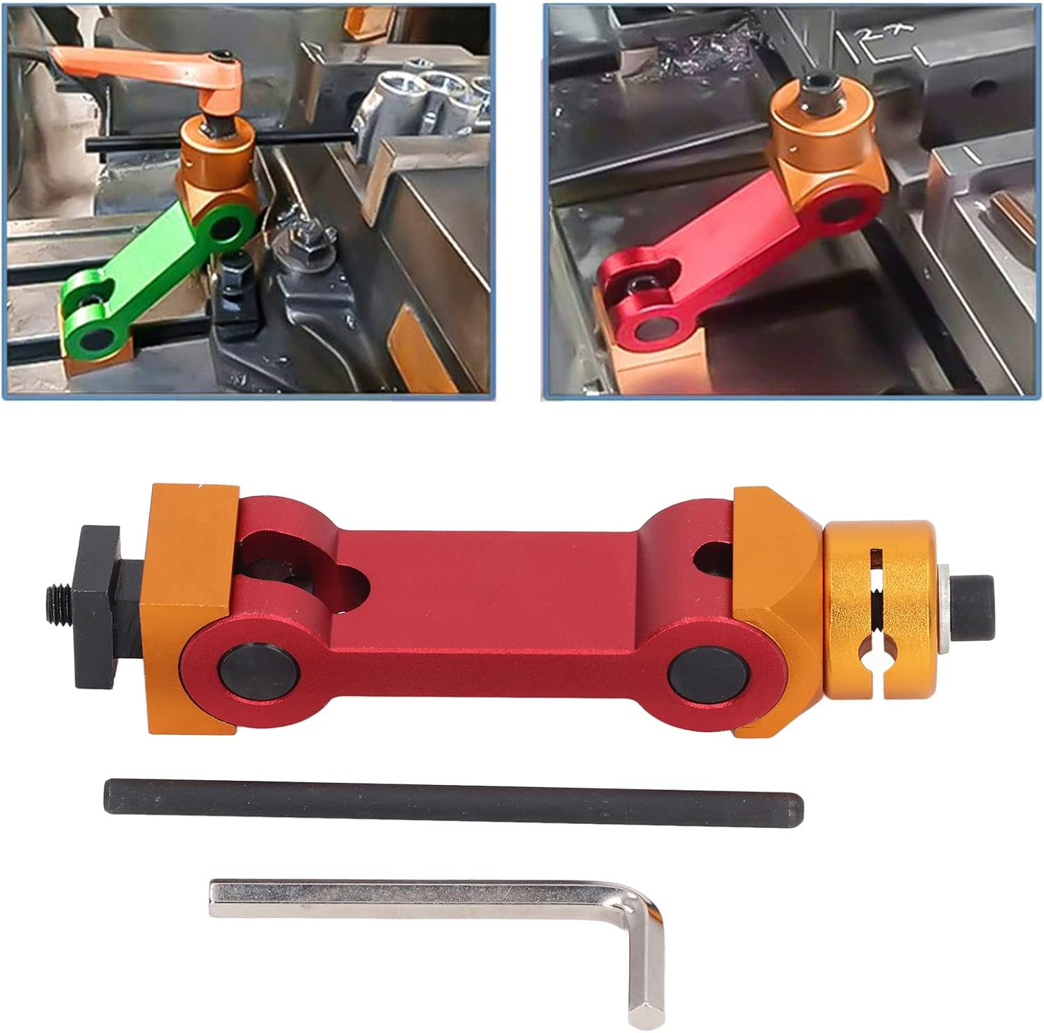 Adjustable CNC Work Stop Locator CNC Mill Work Stop Part Locator Adjustable Vise Stop Locator Vise Stop Limiter Mill Machine Workpiece for T Slot