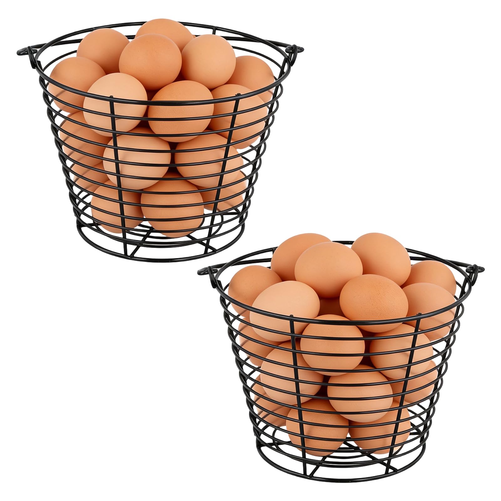 Panier de collecte d'œufs en métal pour rassembler et transporter