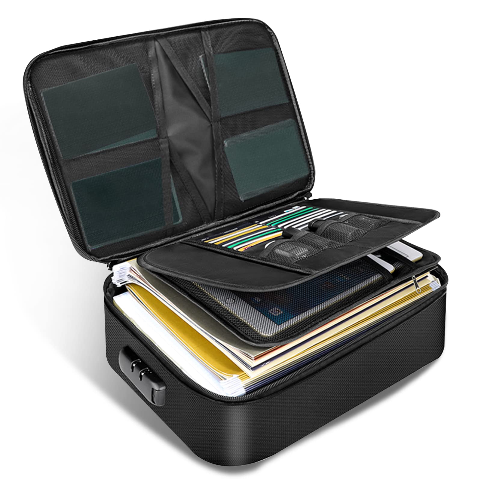 Feuerfeste Dokumententasche Mit Code-Schloss - Wasserdicht Bis 1093°C Für A4 Dokumente