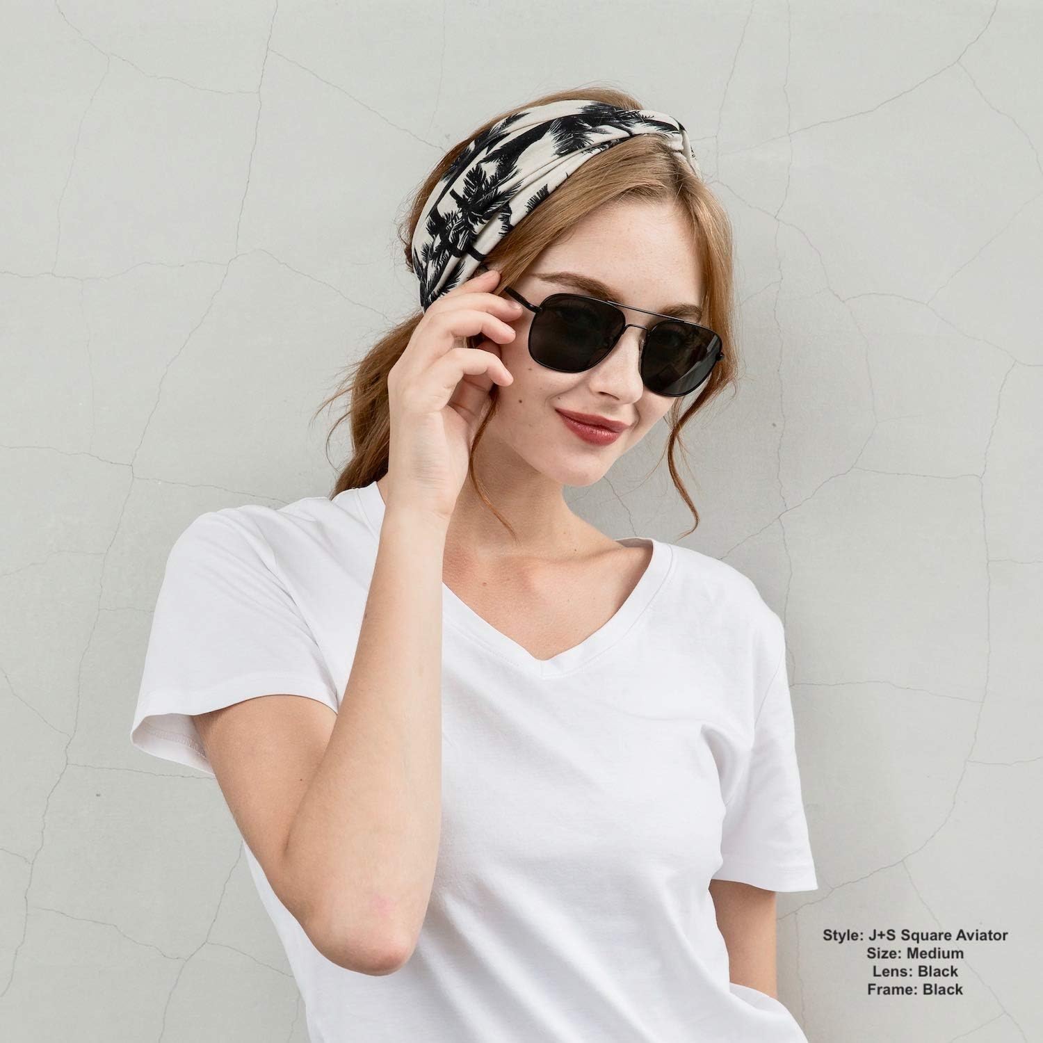 J+S Premium Military Style Classic Square Aviator Sunglasses, Polarized, 100% UV protection for Men Women - Image 7