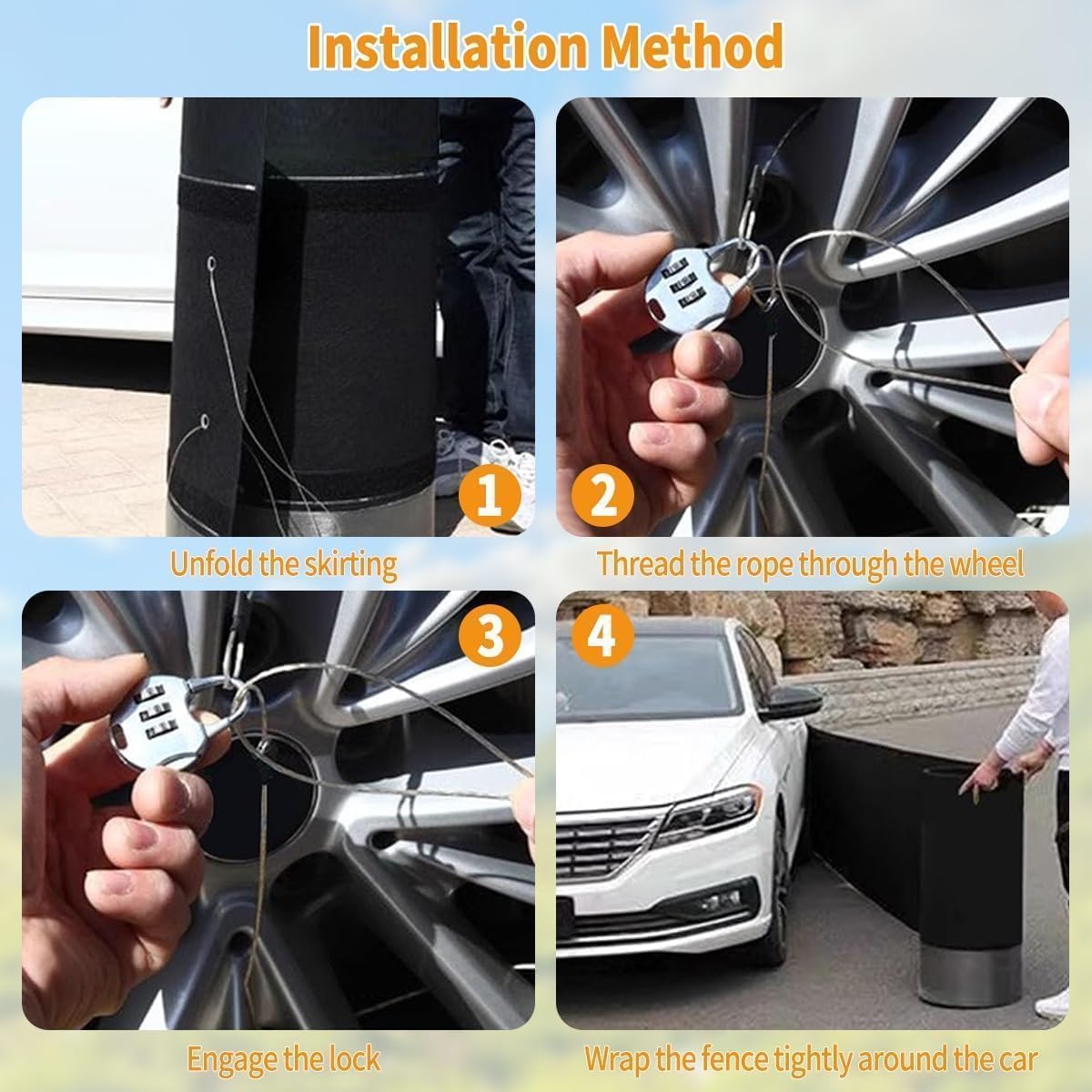 Rv Skirting for Winter Rv Underbelly Material with Iron Mesh Heavy Duty Insulated Trailer Skirting Trailer Skirting for Travel Trailer 5th Wheels with Reflective Strips Combination Locks