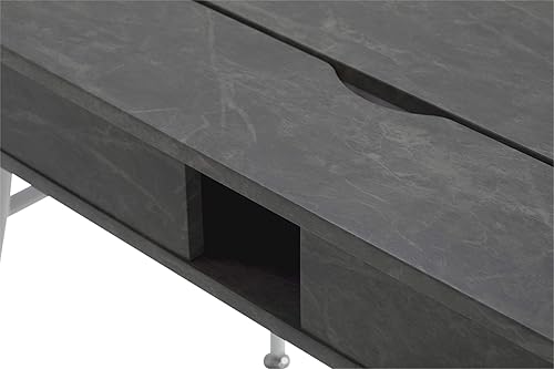 Miniatura 28 de Calico Designs Le Woodford - Escritorio moderno, secretario, para escritura, de 45 pulgadas de ancho, con gabinete bajo de almacenamiento cónico,