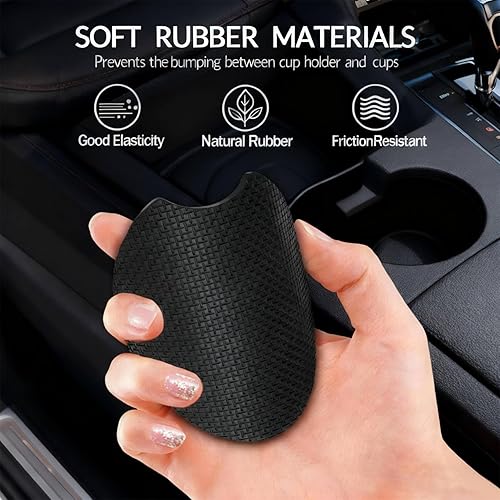 Miniatura 3 de Portavasos para automóvil, portavasos a prueba de polvo, 2.76 pulgadas, accesorios para interiores de automóviles (pájaro cardenal rojo)