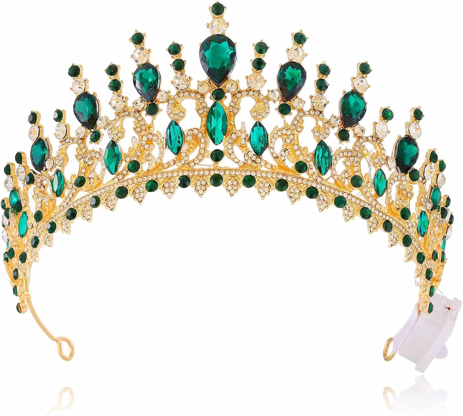 Brishow Light Up Princess Silver Rhinestones Tiaras, Bride Wedding Garden Crowns, Crystal Medieval Hair Piece for Women