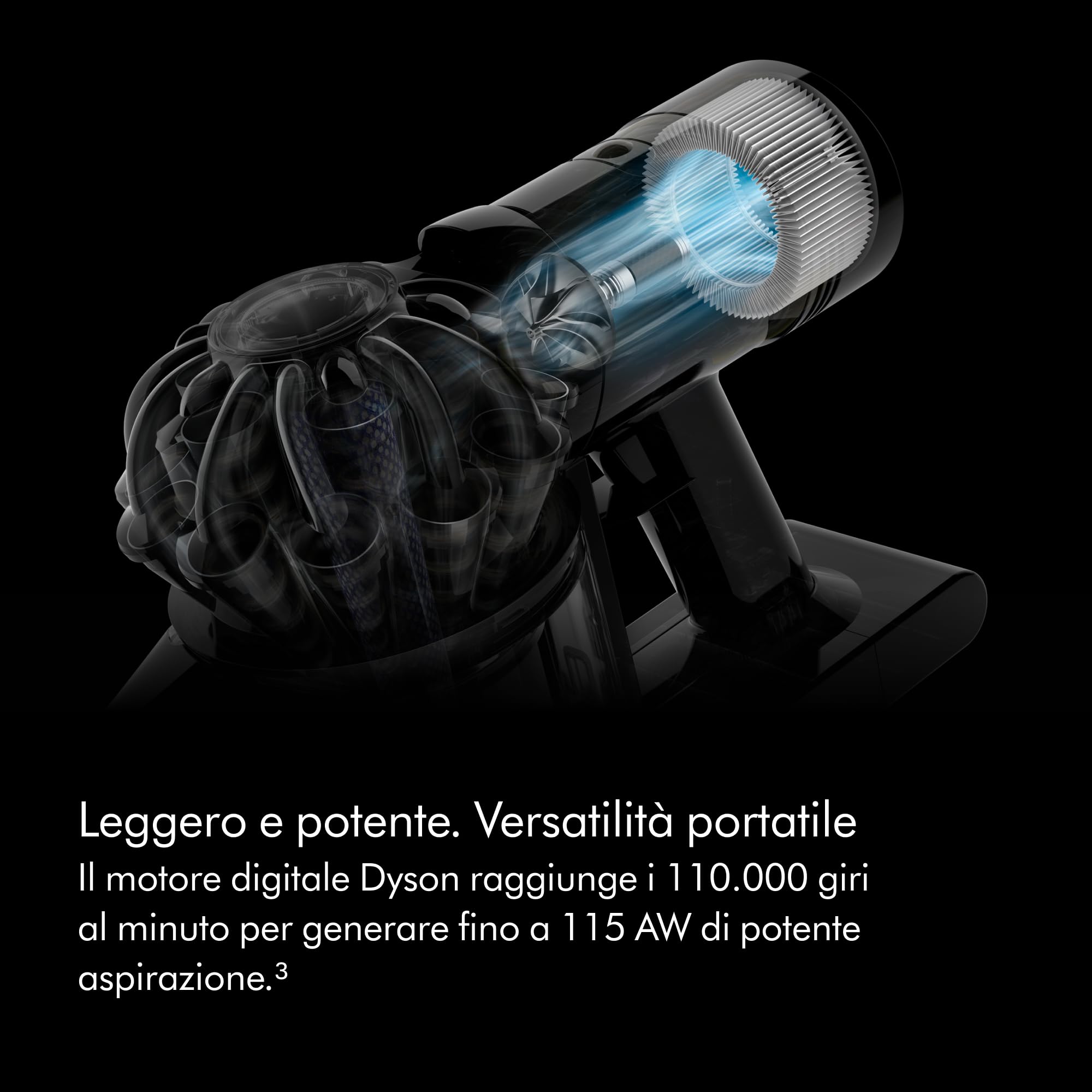 Dyson Car+Boat™ aspirapolvere portatile – fino a 50 minuti di autonomia (Argento)
