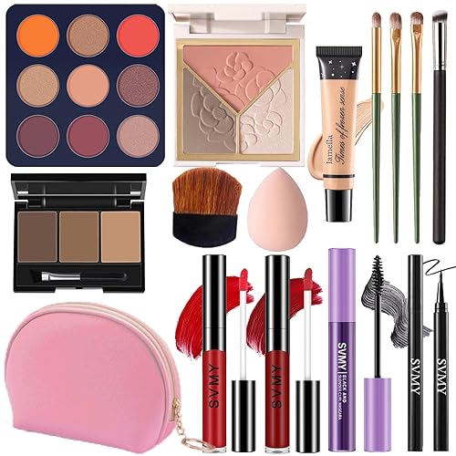 Set de maquillaje para mujeres, kit de maquillaje para principiantes y profesionales, juego de maquillaje para adolescentes y adultos, regalo de