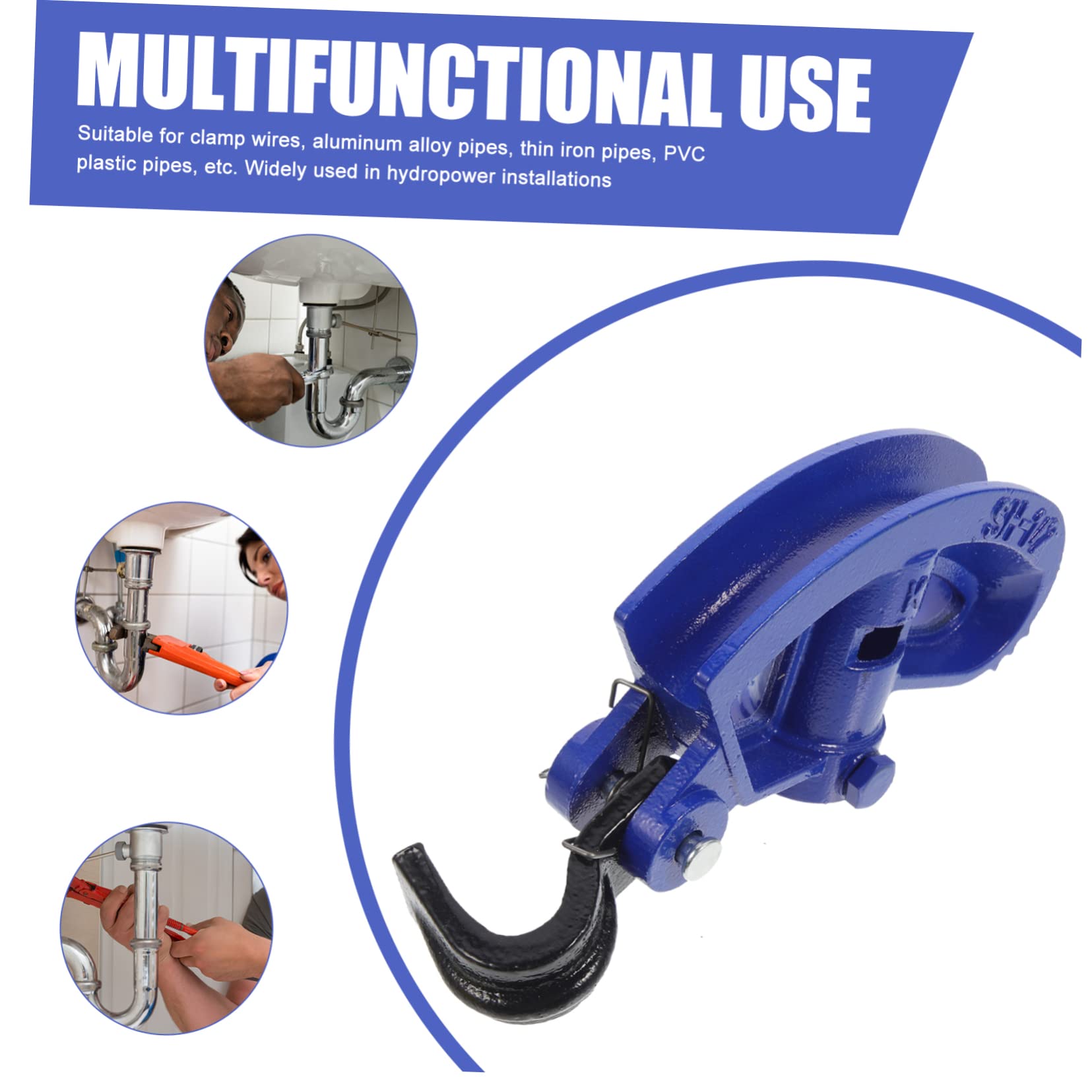 Curvatubi Manuale in Acciaio Blu per Tubo da 1/2 Pollice