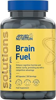 Solutions - Brain Fuel - Capsules with Nootropics, Vitamins, & Panax Ginseng - Best Focus Booster - Enhances Mental Performance - (60 Capsules – 30 Servings)