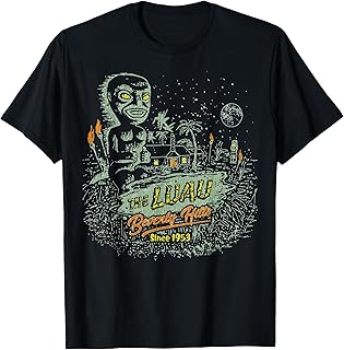 The Luau Beverly Hills California Vintage Tiki Bar T-Shirt