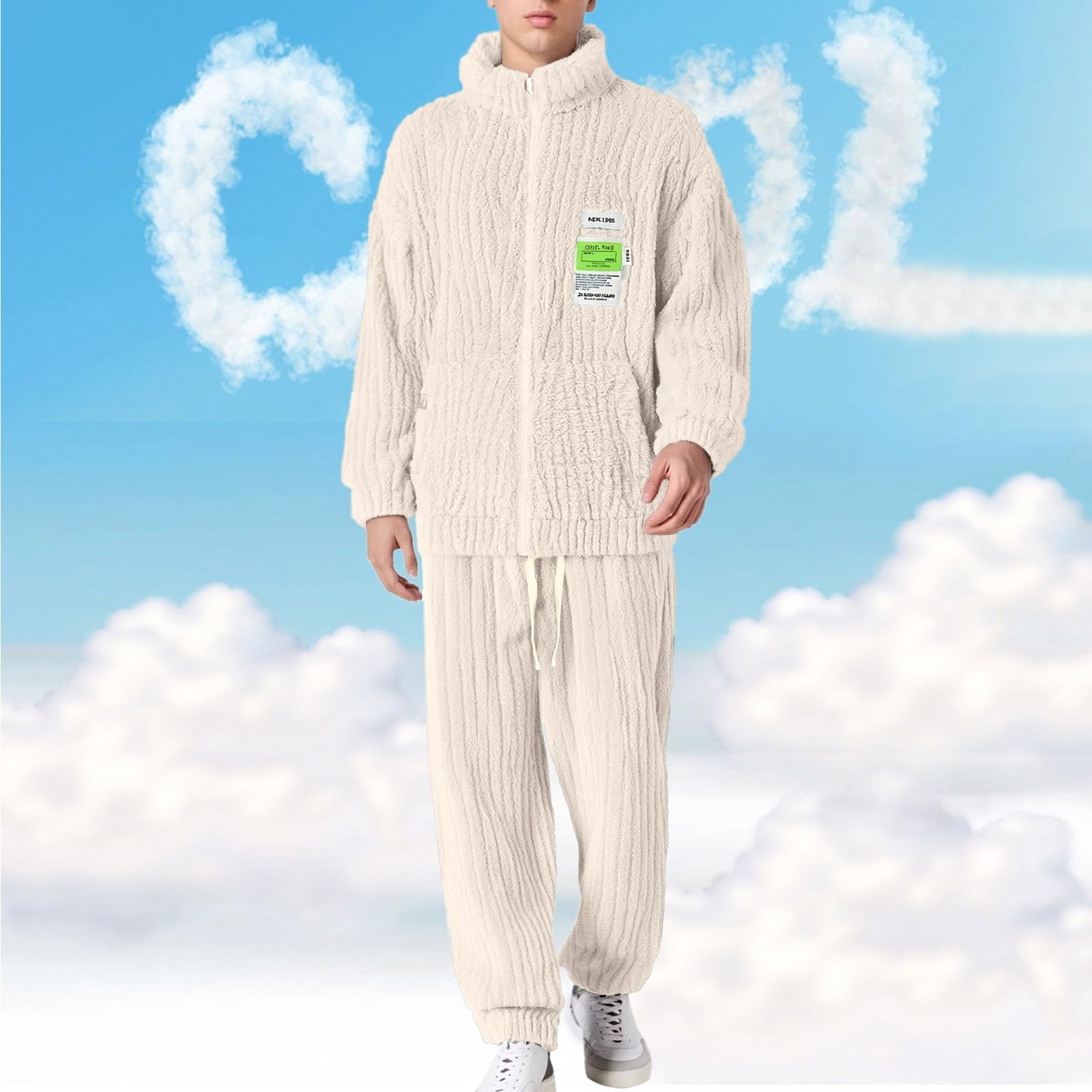 Herren Schlafanzug Frühling Und Autumn Sleepwear Set Trocknend Kuschelig Hausmantel Bequeme Atmungsaktiv Langarmshirt Schlafanzughose bergangszeit berall Teenager Jungen