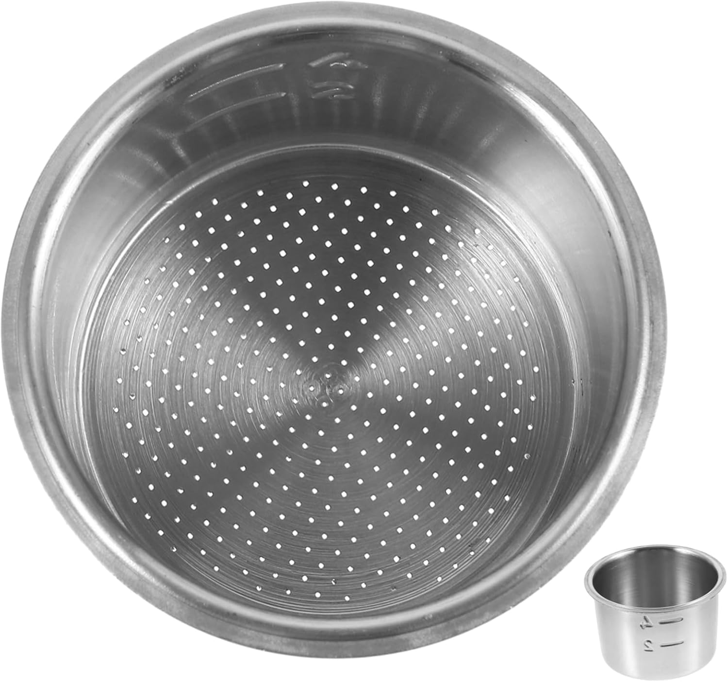 INOOMP Reusable Espresso Filter Cups Stainless Steel Filter Basket for Maker Fine for