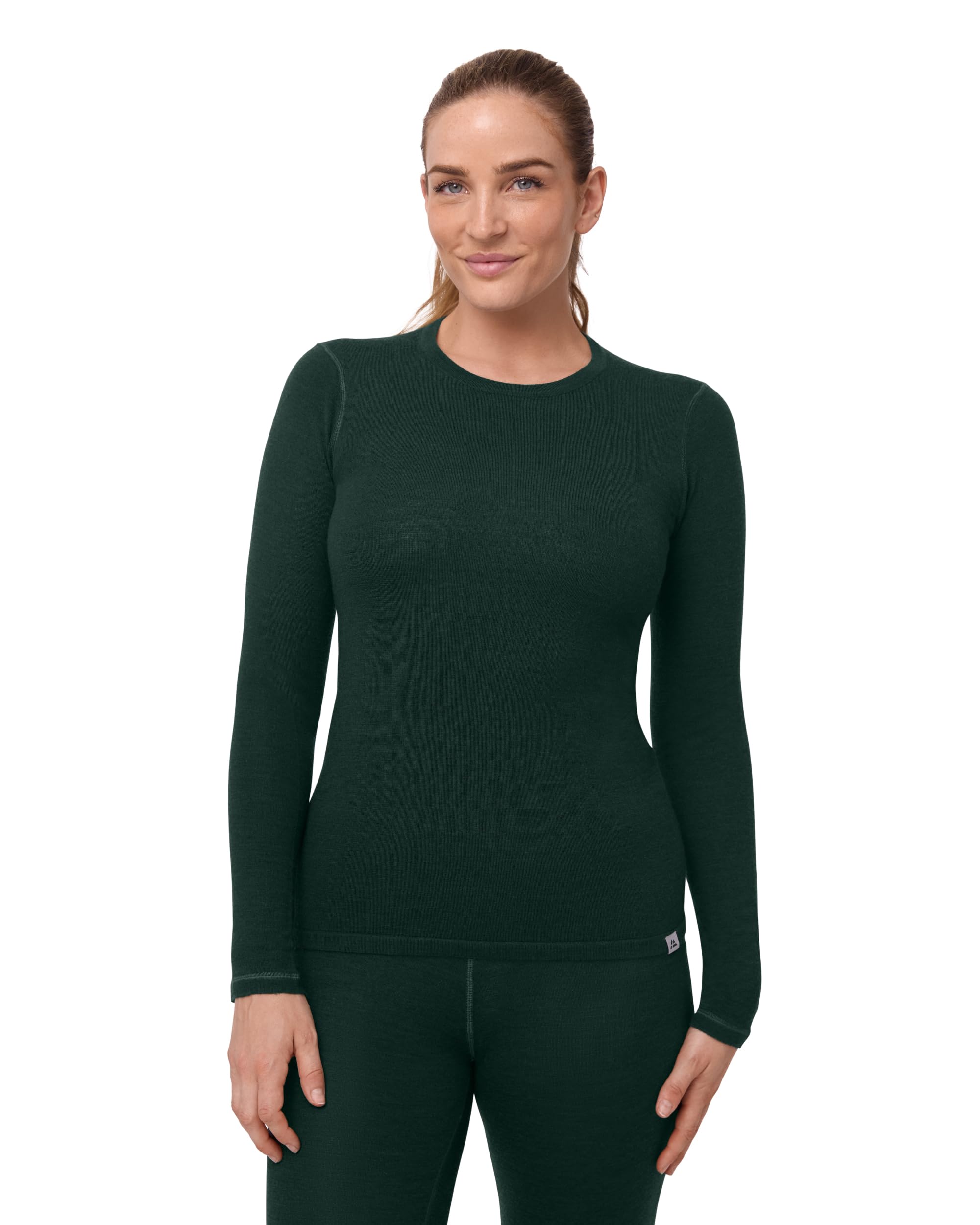 DANISH ENDURANCE Maglia Termica Donna in Lana Merino, Manica Lunga, per Sci, Trekking, Escursionismo