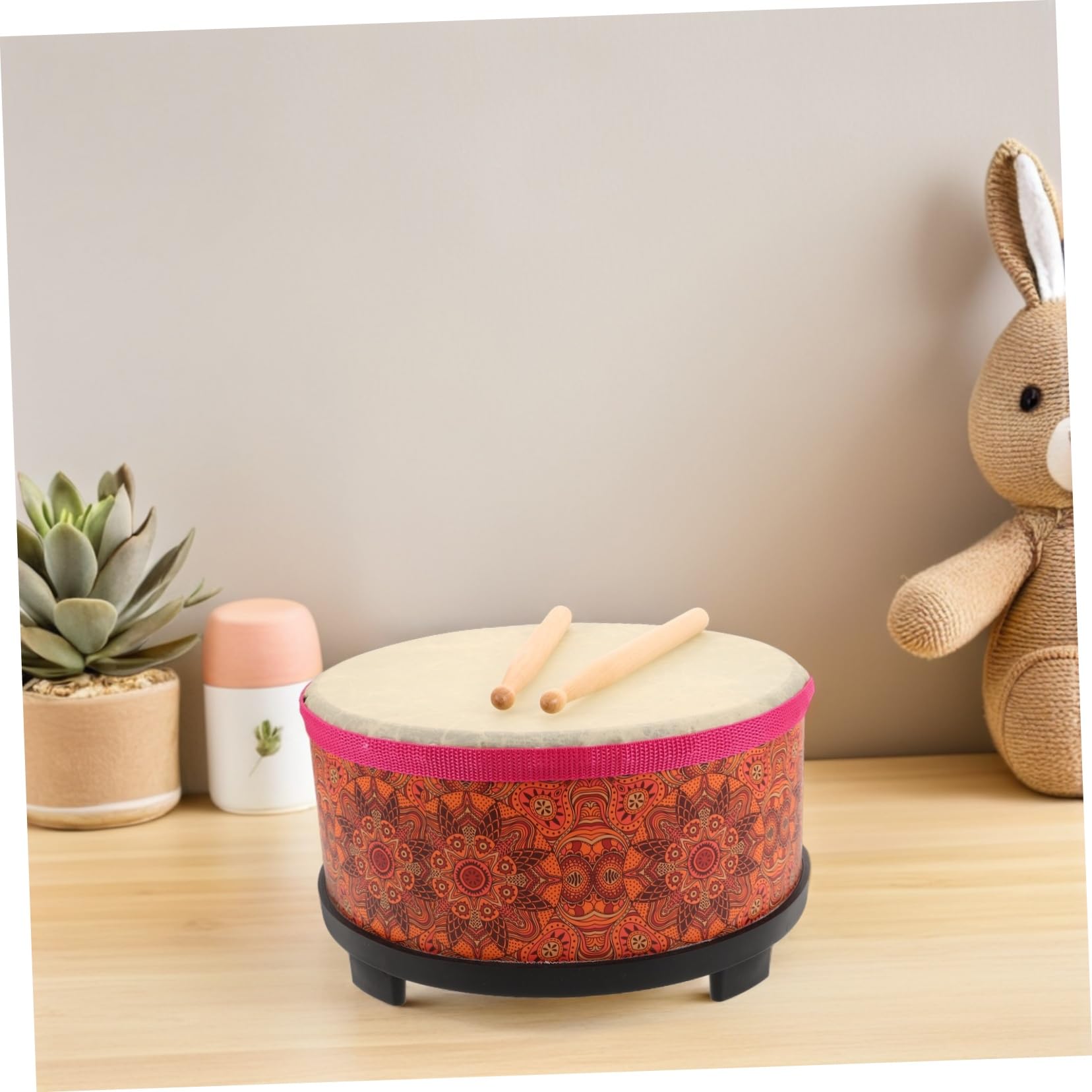 Percussione per Bacchette Strumento Orff Rosso per Sviluppo Ritmo e Coordinazione Educativo per Scuola