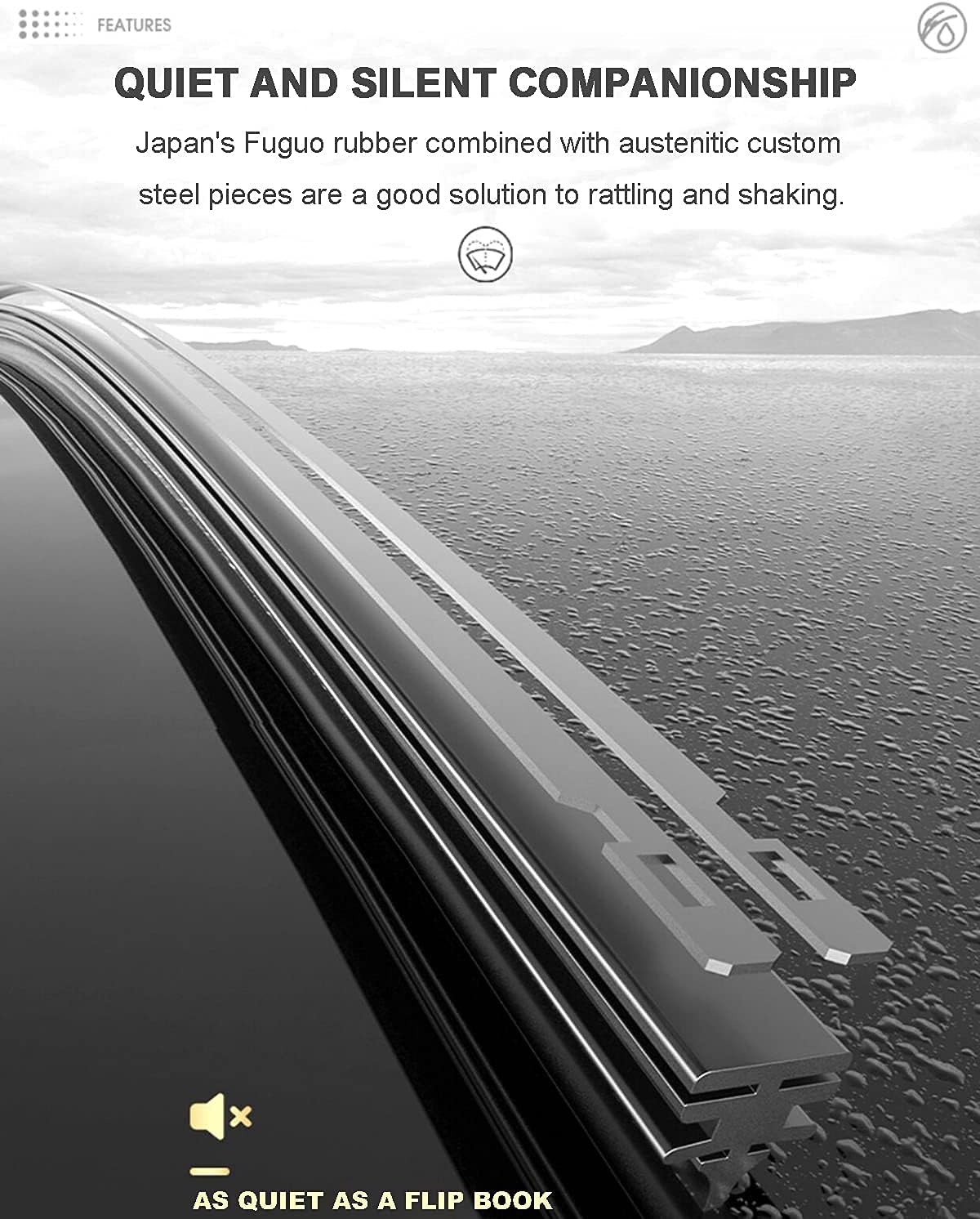2 Factory Wiper Blades Replacement For 2018-2014 CHEVY Silverado 1500 2500 3500 HD/2018-2014 GMC Sierra, Automotive Replacement Windshield Wiper Blades Set - 22 22 (Set of 2) Top Lock