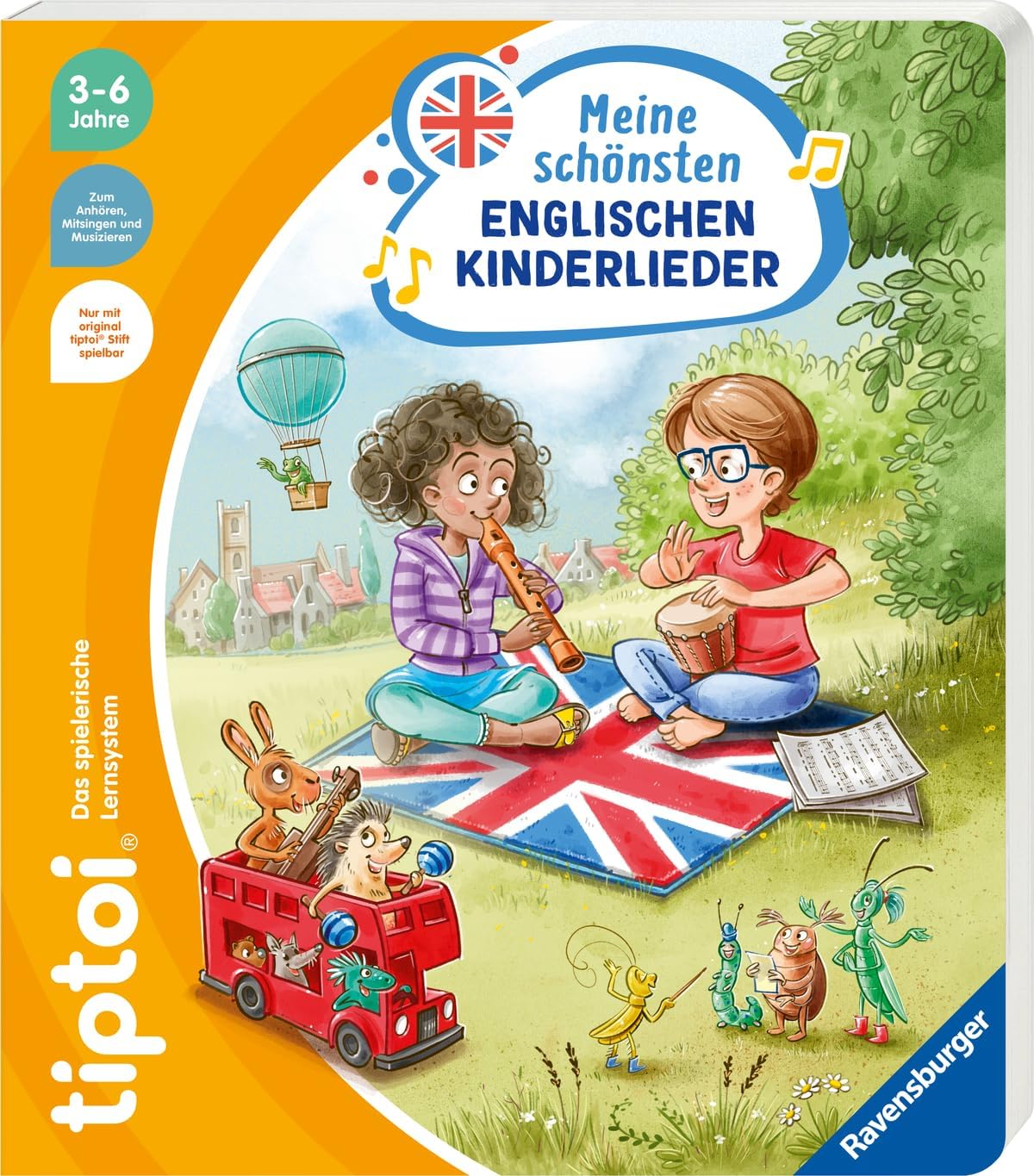 Ravensburger - Livre de musique interactif tiptoi® - Mes plus belles chansons de Noël - avec carte du monde pour enfants