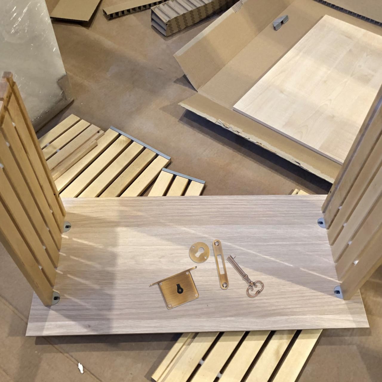 Angoily 1 lot de serrures de tiroir avec clé pour tiroirs avec clé - Verrou d'armoire vintage - Serrure de porte d'armoire avec clé - Serrure rétro en laiton de style européen