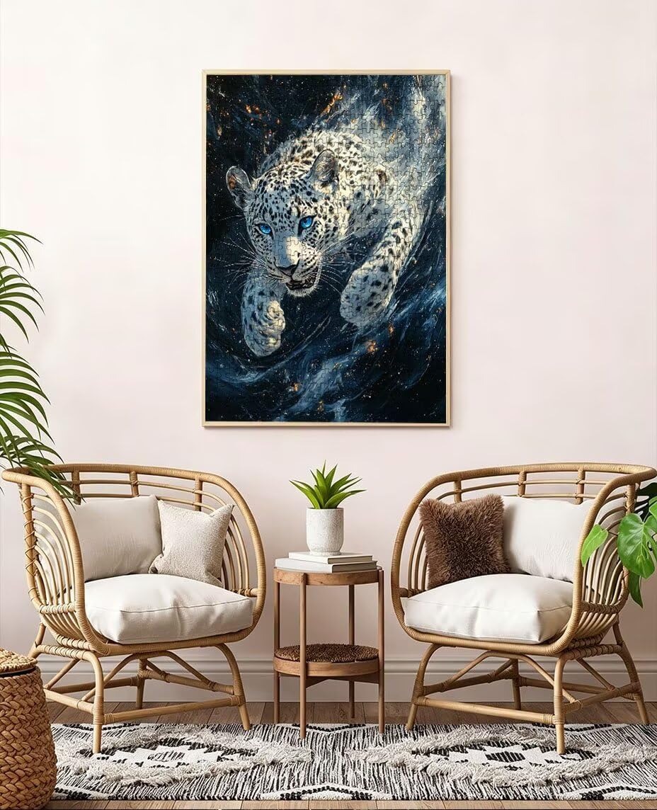 Puzzle 6000 Teile Erwachsene, Der WeißE Tiger Jigsaw Puzzle 6000 Teile, Impossible Klassische Puzzles, Komplex Herausfordernd Puzzles, Familie Aktivität Spiele, Wanddekoration Geschenke BXHZW2-47