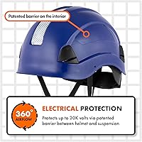 Vista 7 de Casco Protector Defender Safety H1 con Visera ANSI Z89.1