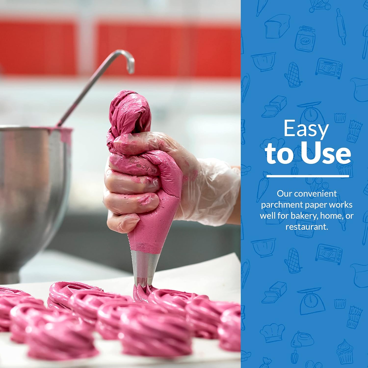 Reli. 500 Pcs Parchment Paper Sheets, 12x16 in. | White, Non-Stick, Pre-Cut Pan Liners | Baking, Air Fryer, Grilling