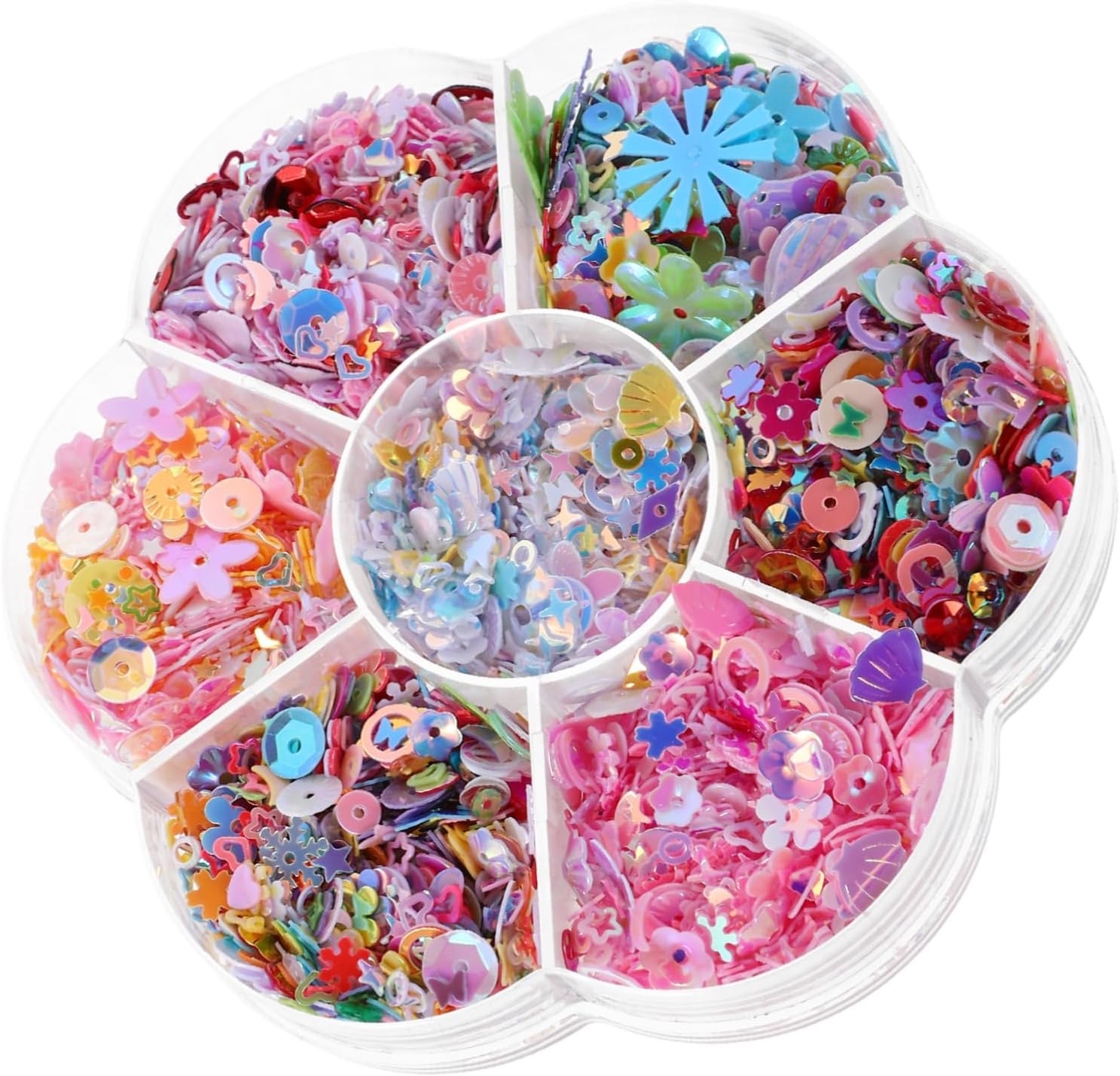Shape Iridescent Sequins Beads for DIY Crafts Jewelry Making Nail Art and Party Decorations Vibrant Colors High Reflectivity Material Craft Supplies