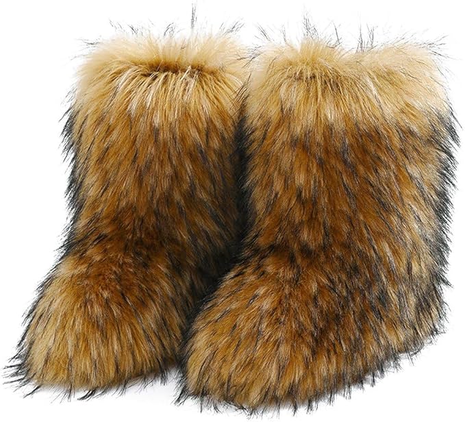 Furry Plush Warm Newest Comfortable Non-Slip Thick Bottom Snow Boot main image 1