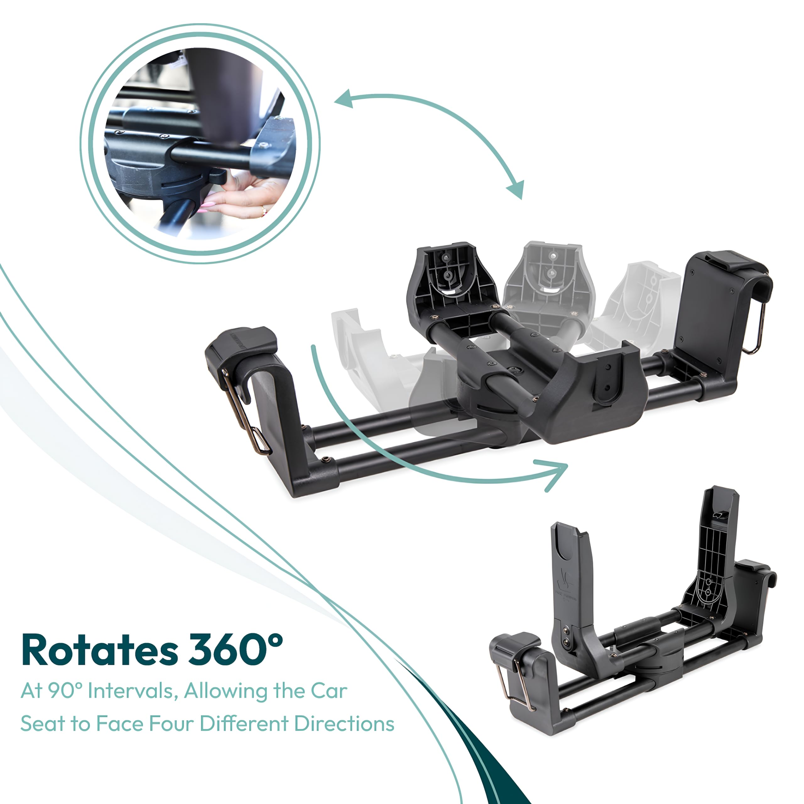 WONDERFOLD Adaptateur de siège auto pour poussette Wagon W4