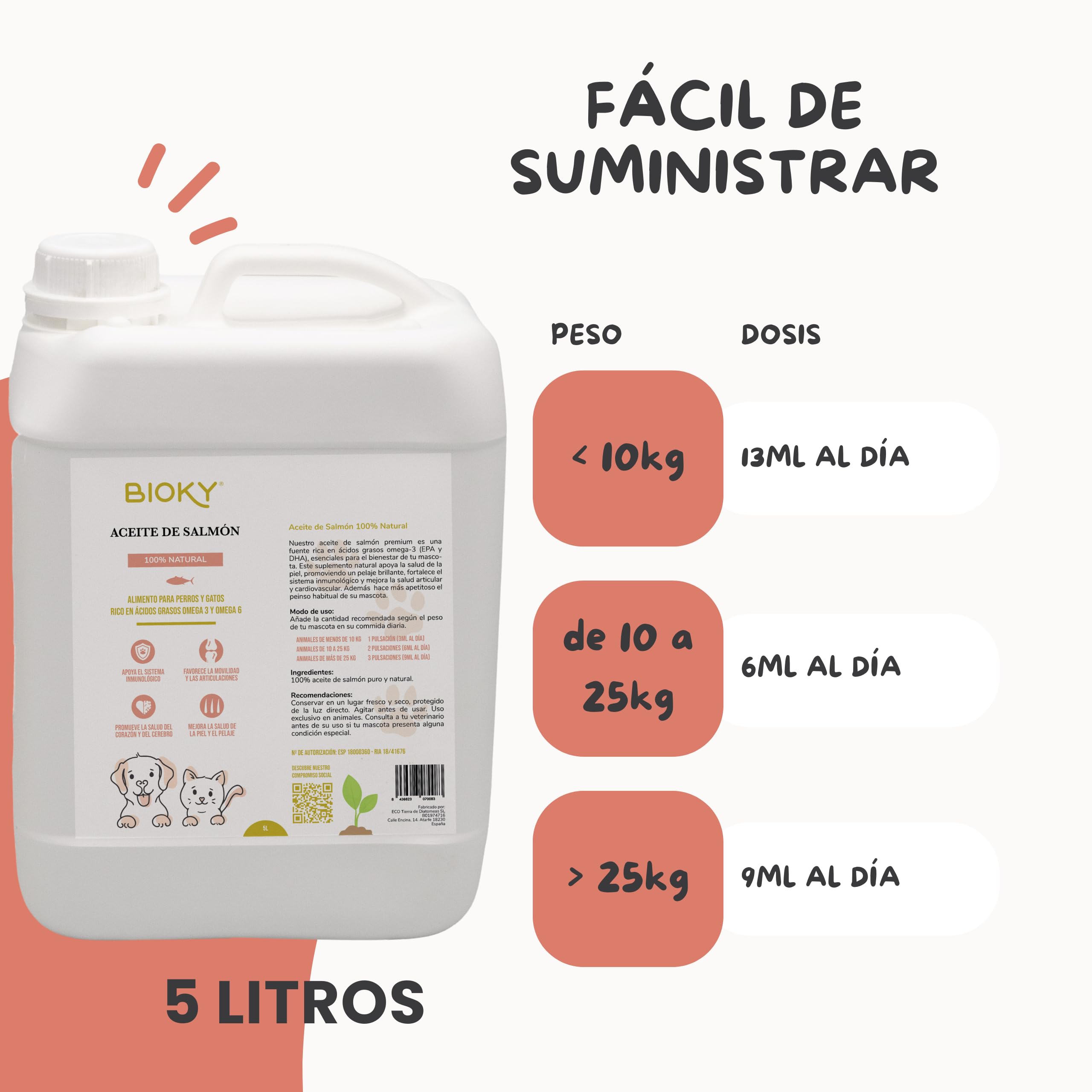 Olio di salmone 5 litri