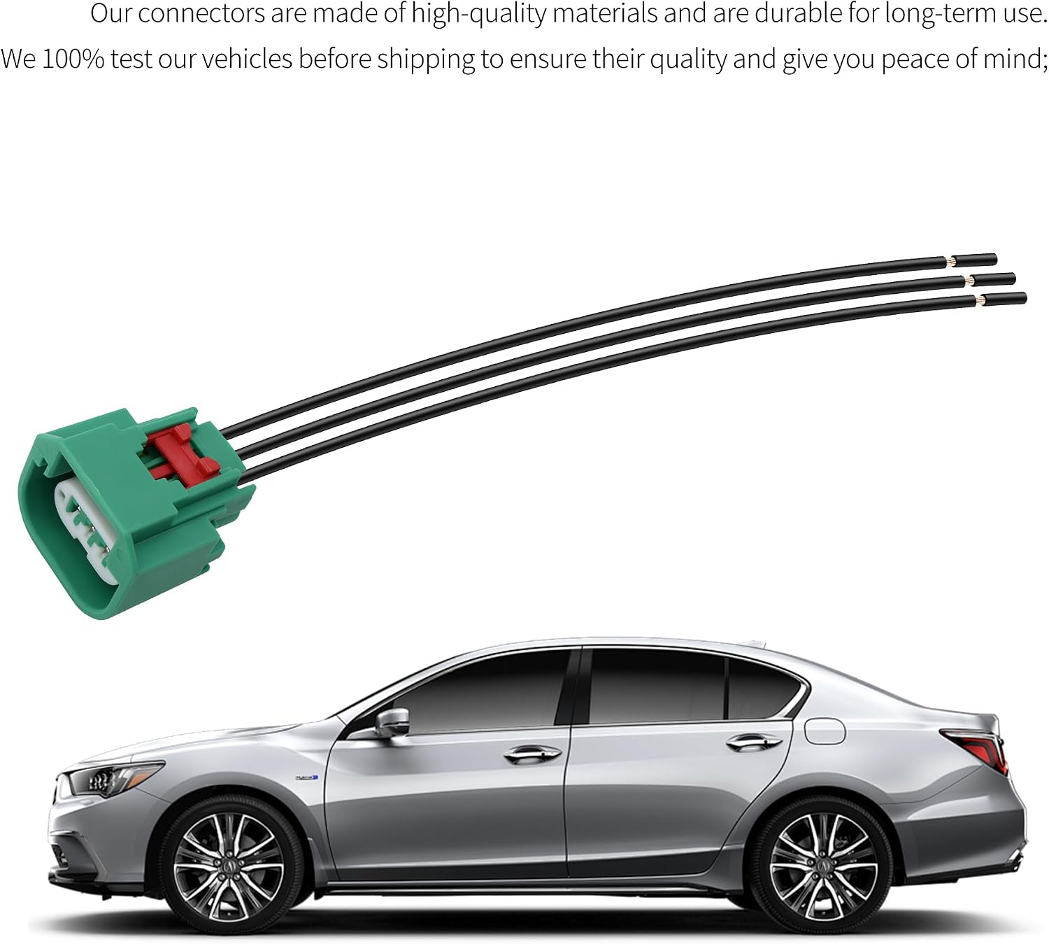 HiSport Headlight Connector Wiring Harness Replace 68064997AA 16 AWG Compatible with Chrysler Jeep Headlight Daytime Running Lamp Parking Light H13