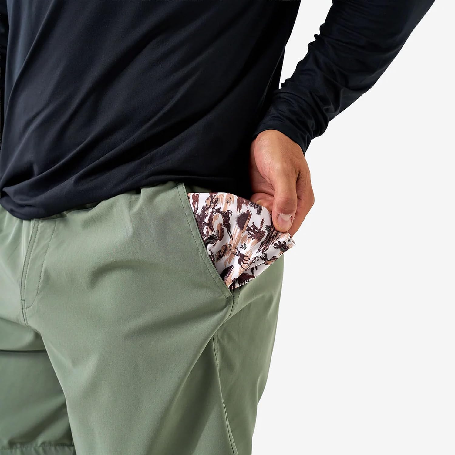 Burlebo Men’s Everyday Shorts – Lightweight Casual Shorts with Stretch Fabric and Functional Pockets