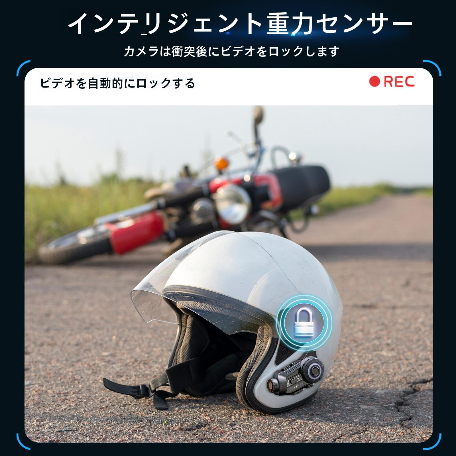 EuroFone バイク インカム カメラ付き S3 Plus 2K HDカメラ