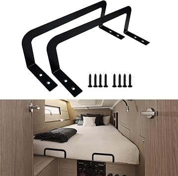 Mattress Slip Stopper Set of 2, Prevents Mattress from Sliding, for Adjustable beds, Platform beds, etc Black