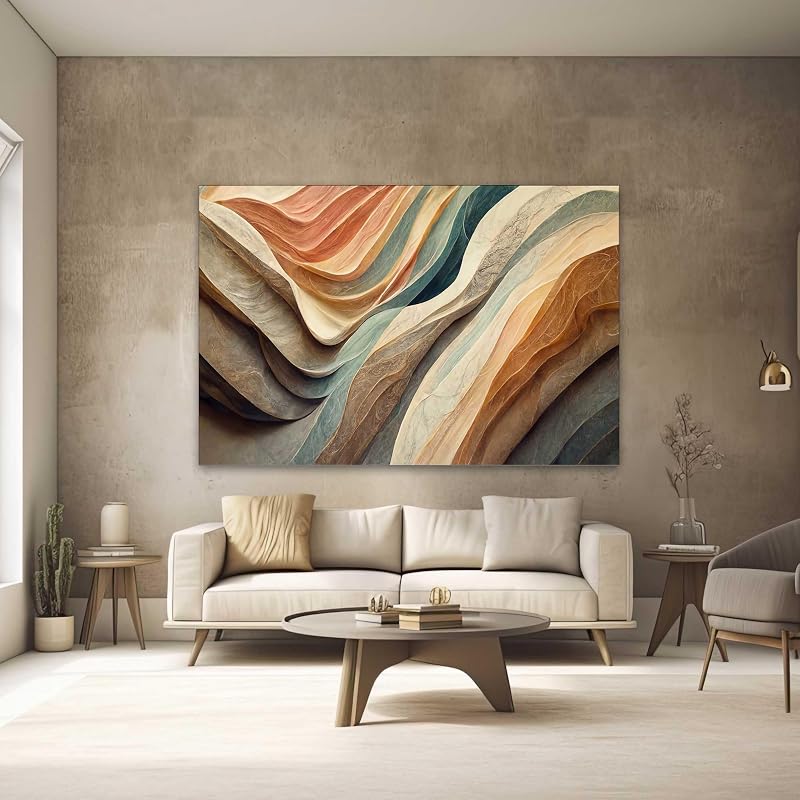 Quadros Decorativos para Quarto Sala 90x60 Abstrato Moderno Horizontal Grande Escritório Hall