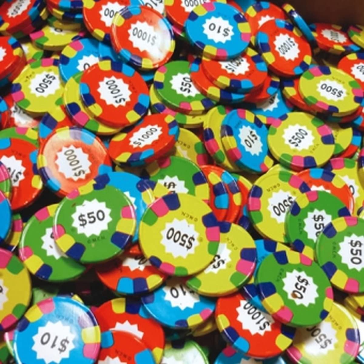 Chocolate casino poker chips (Bag of 75)