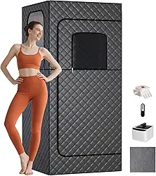 Caixa de sauna a vapor portátil TOREAD para casa, tenda de sauna a vapor pessoal para casa em casa com controle remoto de vaporizador de 2,6 L e 1000 W, caixa de sauna portátil para perda de peso
