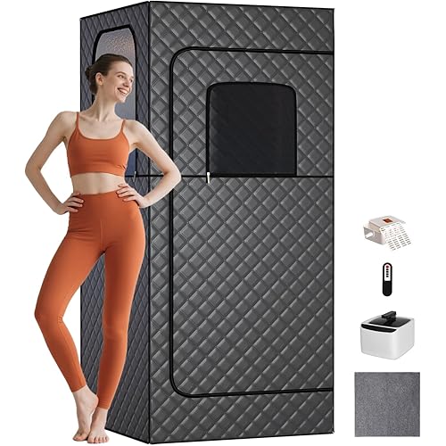 TOREAD Portable Steam Sauna for Home, Personal Sauna Tent Home Sauna Box, Remote Control, 9 Adjustable Steam Levels, Compact & Easy Storage, Ideal for Relaxation