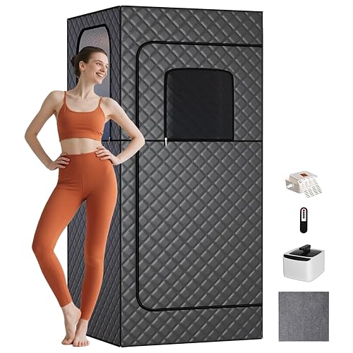 TOREAD Portable Steam Sauna for Home, Personal Sauna Tent Home Sauna Box, Remote Control, 9 Adjustable Steam Levels, Compact & Easy Storage, Ideal for Relaxation