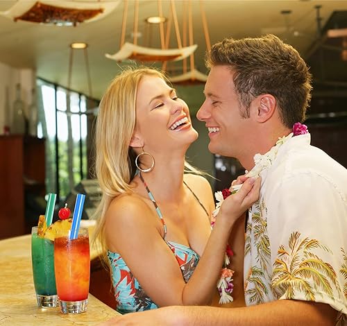 Miniatura 7 de ALINK Pajitas de plástico extra anchas para batidos de té Boba de arcoíris, 12 pulgadas de ancho x 8 12 pulgadas de largo, pajitas grandes de