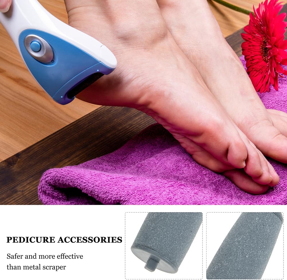 Mipcase 6pcs Extra Coarse Replacement Heads for Electric Foot Remover Compatible with Various Foot Scrubber Tools Plastic Rollers for Effective Pedicure Care