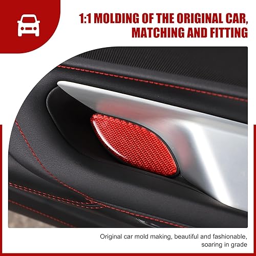 Miniatura 7 de Adhesivos para ranura de almacenamiento de puerta de automóvil para Chevrolet Corvette C8 Z06 2020-2024 2020-2024 accesorios de decoración de