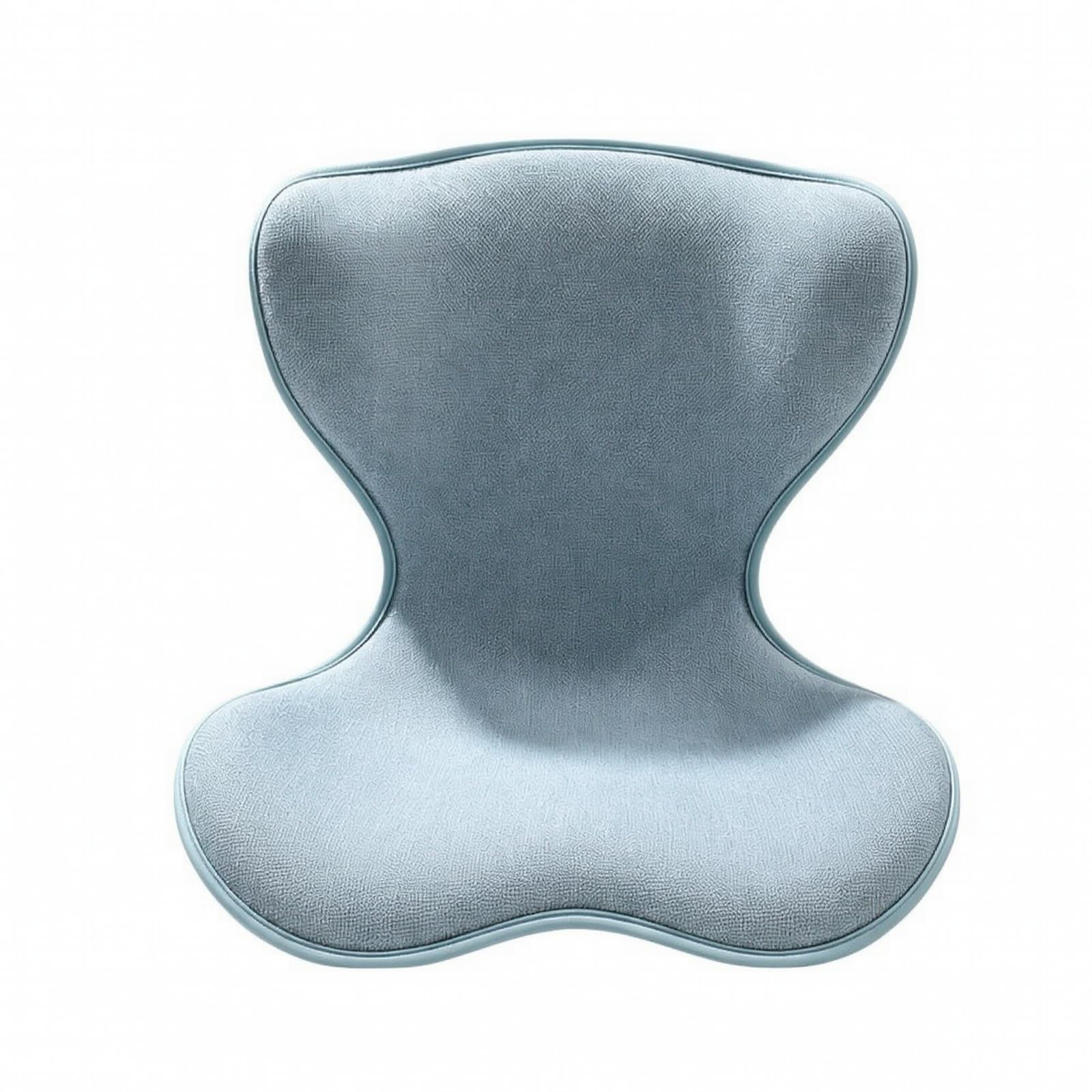 Gralara Atmungsaktiv Sitzkissen mit Lendenstütze, KG01 Leinen Olivgrün, 43 × 37 × 38 cm