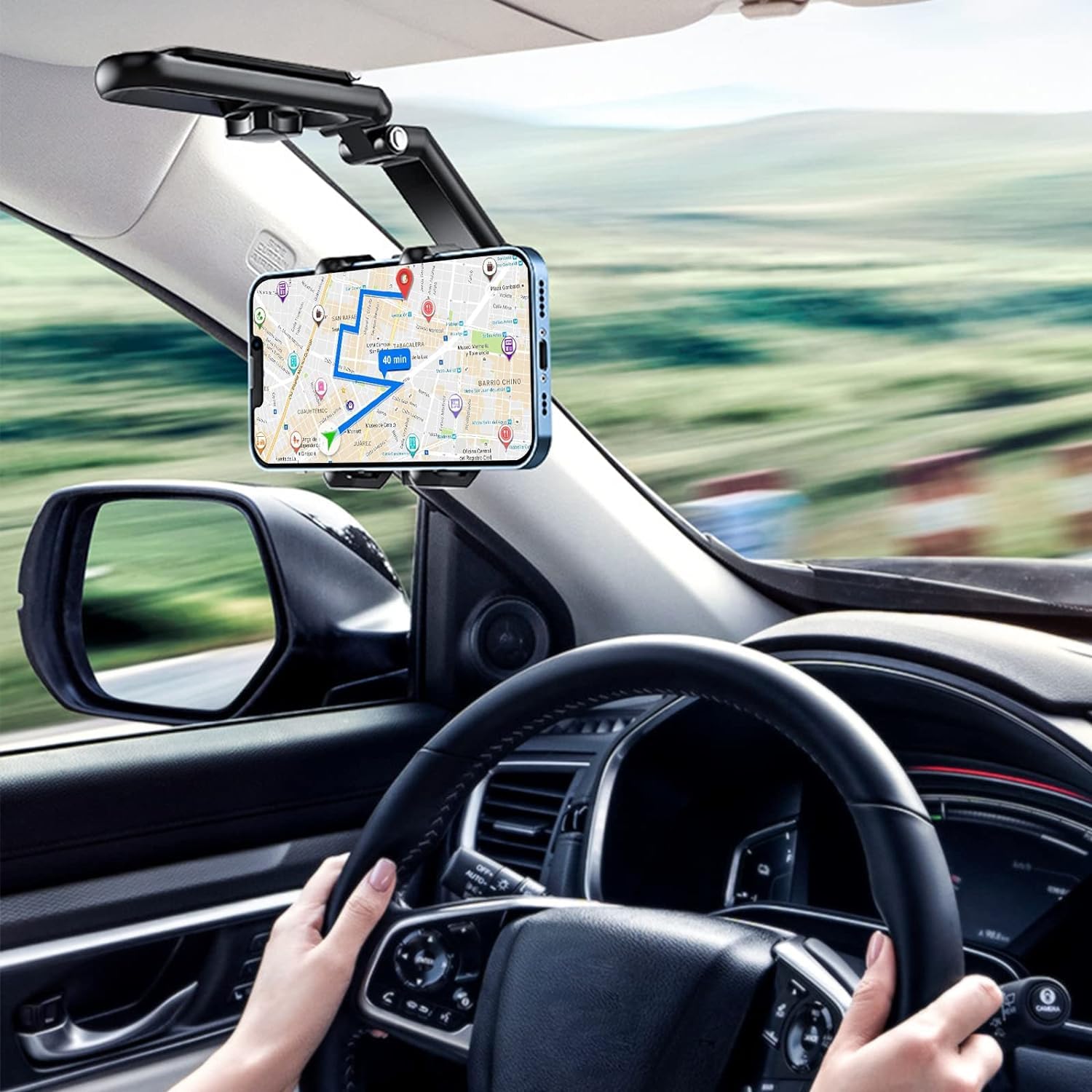 Pare-soleil Pour Téléphone Voiture - Protection Anti-éblouissement, Anti-chaleur, Tissu Argenté, Facile à Installer