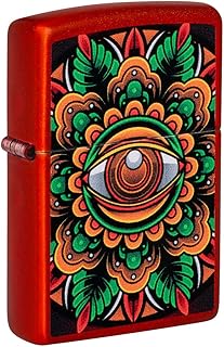 Zippo Encendedor a Prueba de Viento - Counter Culture - Rojo izado, Color Image - Recargable - Reutilizable - Caja de Regalo Incluida - Hecho en EEUU