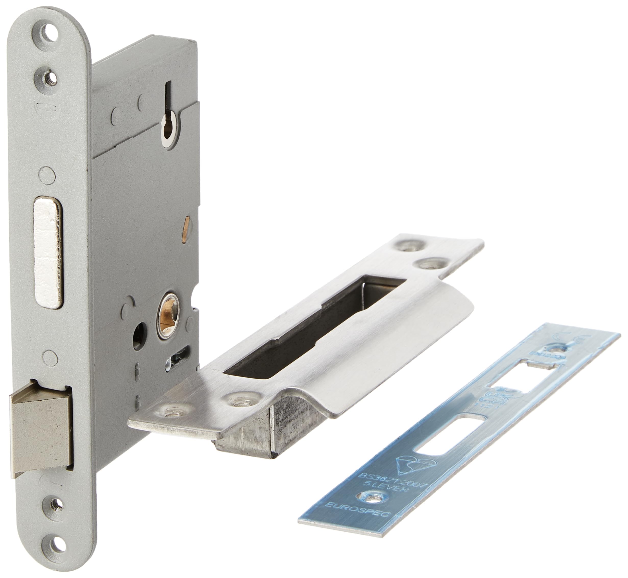 Eurospec Satin Stainless Steel Easi - T 5 Lever Sashlock Bs 76Mm