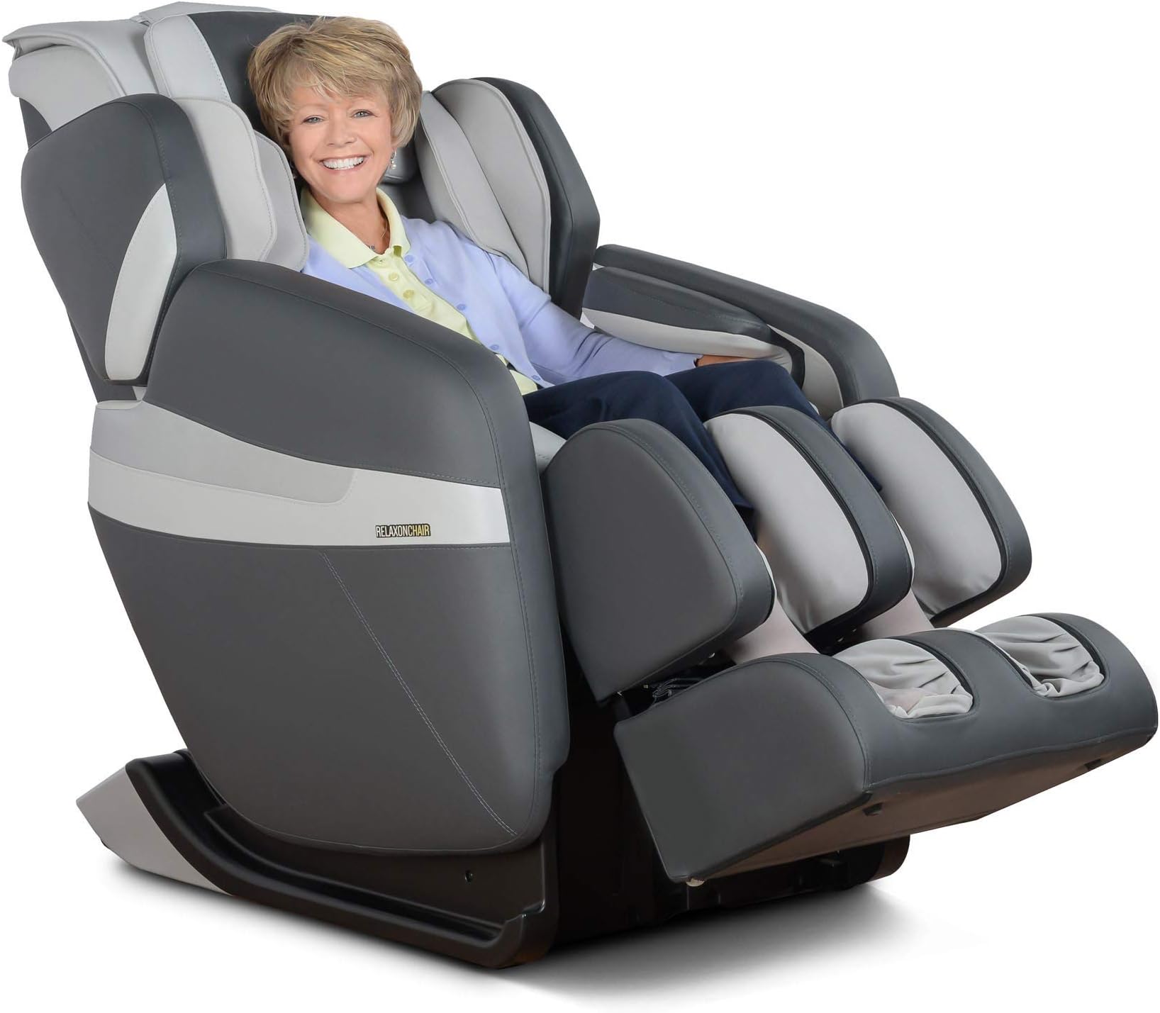 RELAXONCHAIR [MK-Classic Full Body Zero Gravity Shiatsu Massage Chair with Built-in Heat and Air Massage System (Gray)